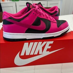 Nike Dunk Low Fierce Pink and Black Sneakers